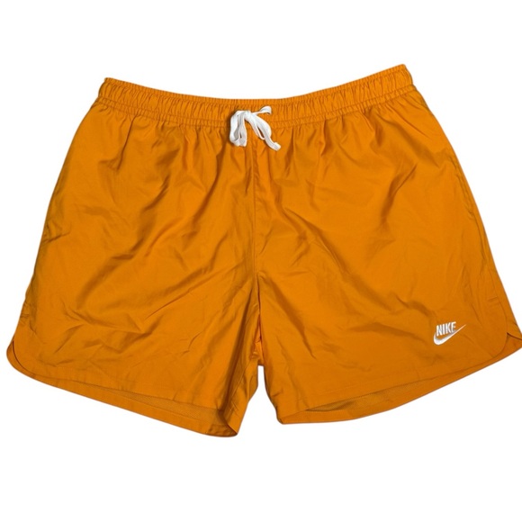 Nike Men’s XL Standard Fit Woven Flow Shorts Yellow-Orange Marigold - Picture 2 of 7